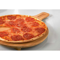 Suport Servire Pizza si Aperitiv din Bambus, diametru 35 cm